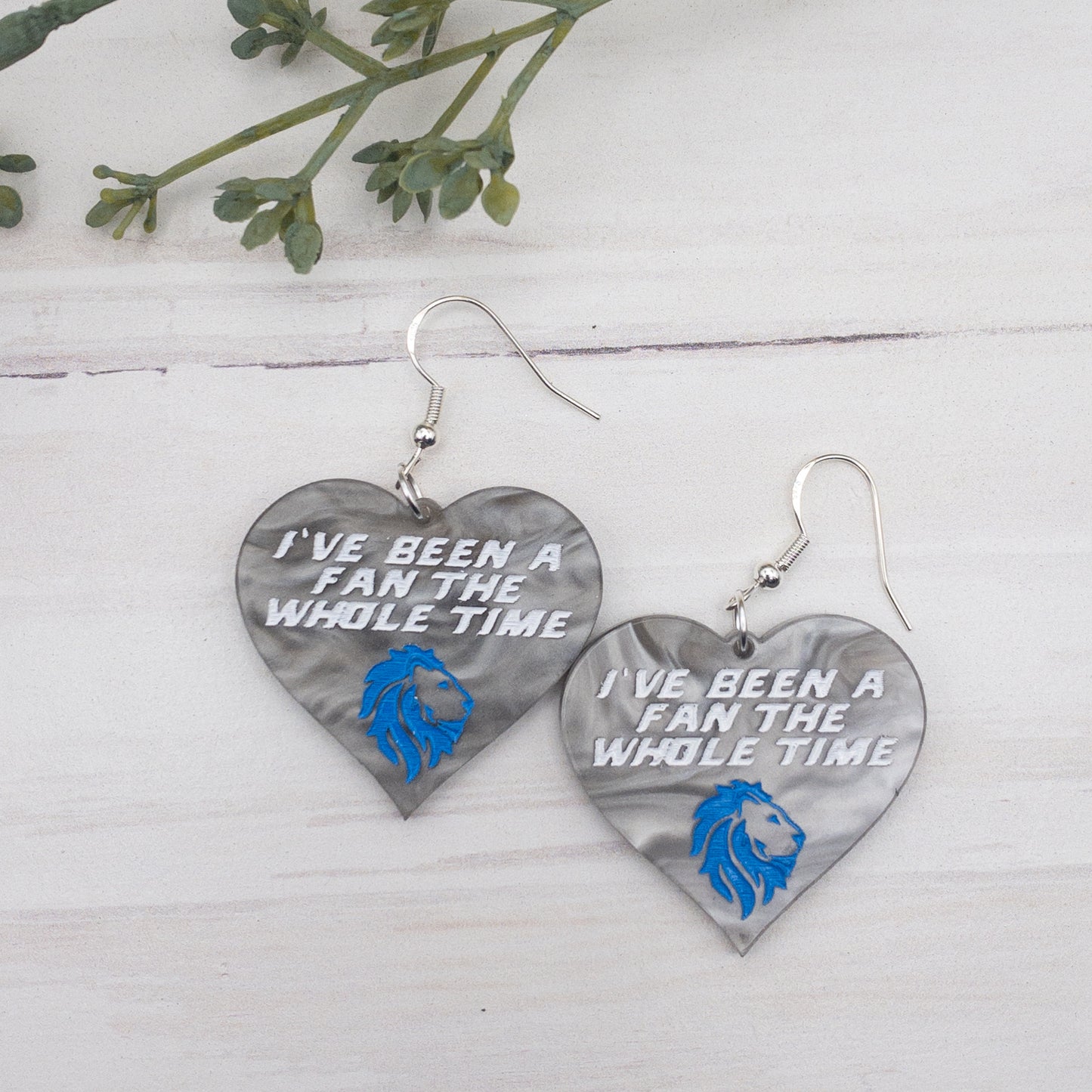 Detoit Lions Forrever Fan Earrings